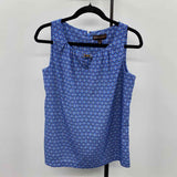 Dana Buchman Women's Size S Blue Abstract Sleeveless Shirt