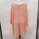 Eileen Fisher Women's Size S/M Peach Open Weave Cape