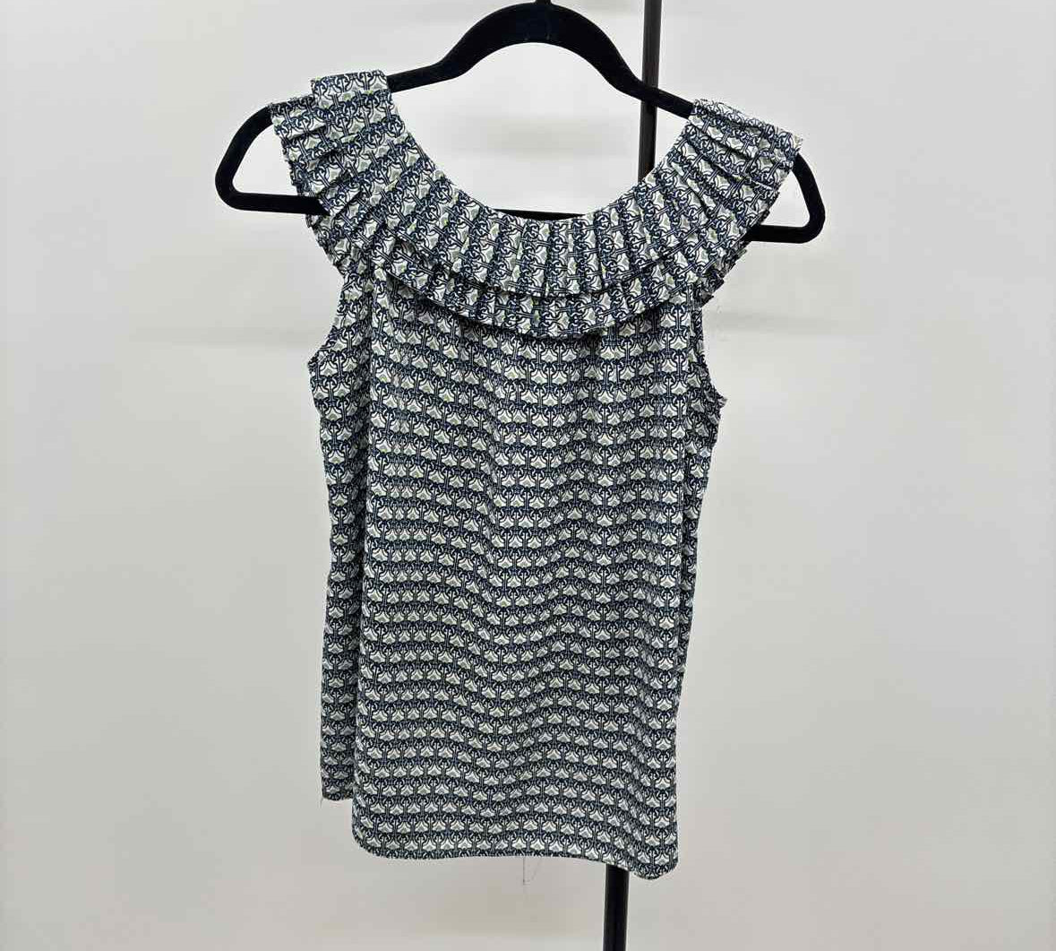 Max Studio Women's Size M Natural Abstract Sleeveless Shirt