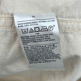 Banana Republic Men's Size M Ivory Solid Long Sleeve Shirt