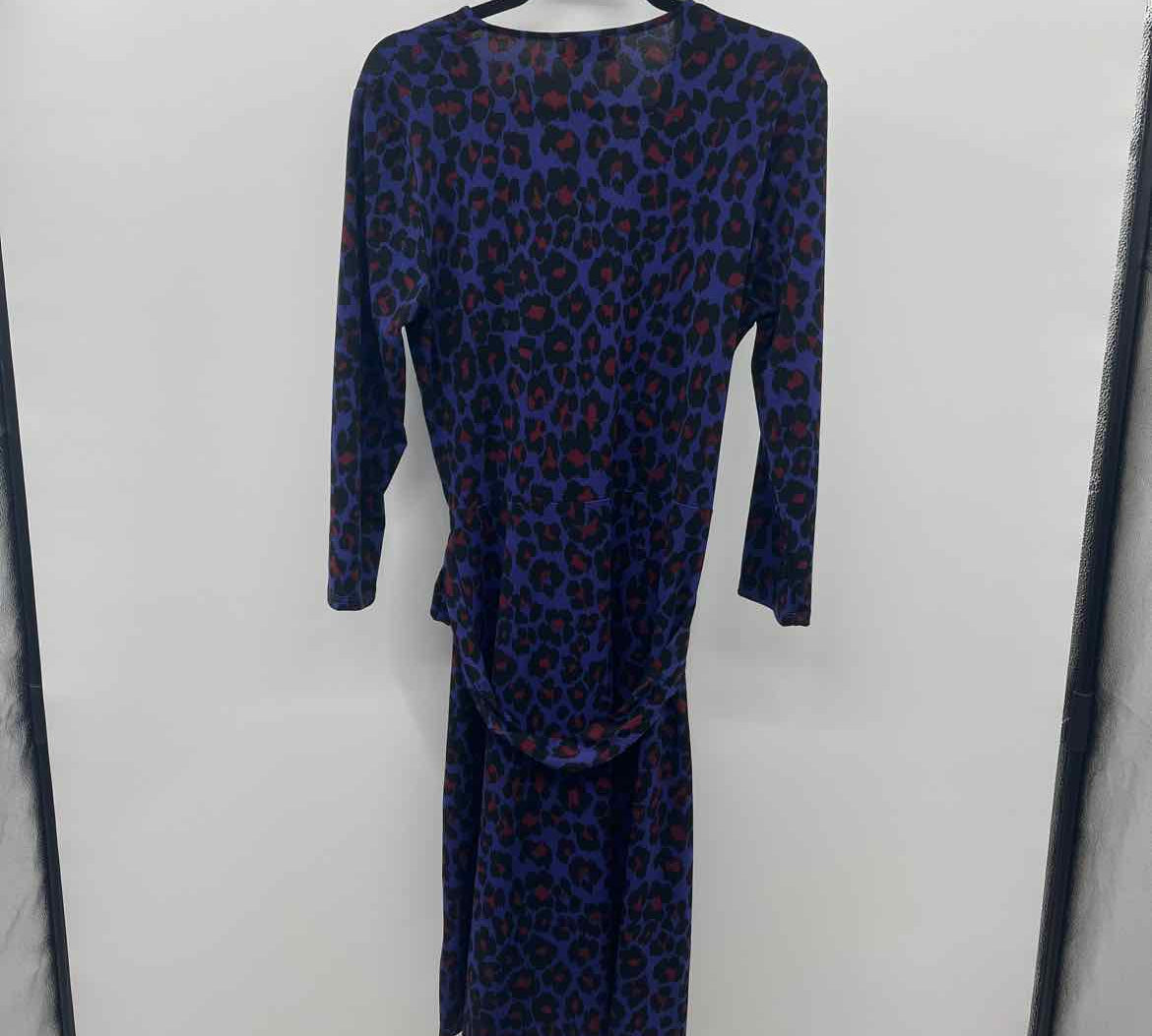 Leota Women's Size 16 Purple Animal Print Dress