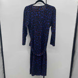 Leota Women's Size 16 Purple Animal Print Dress