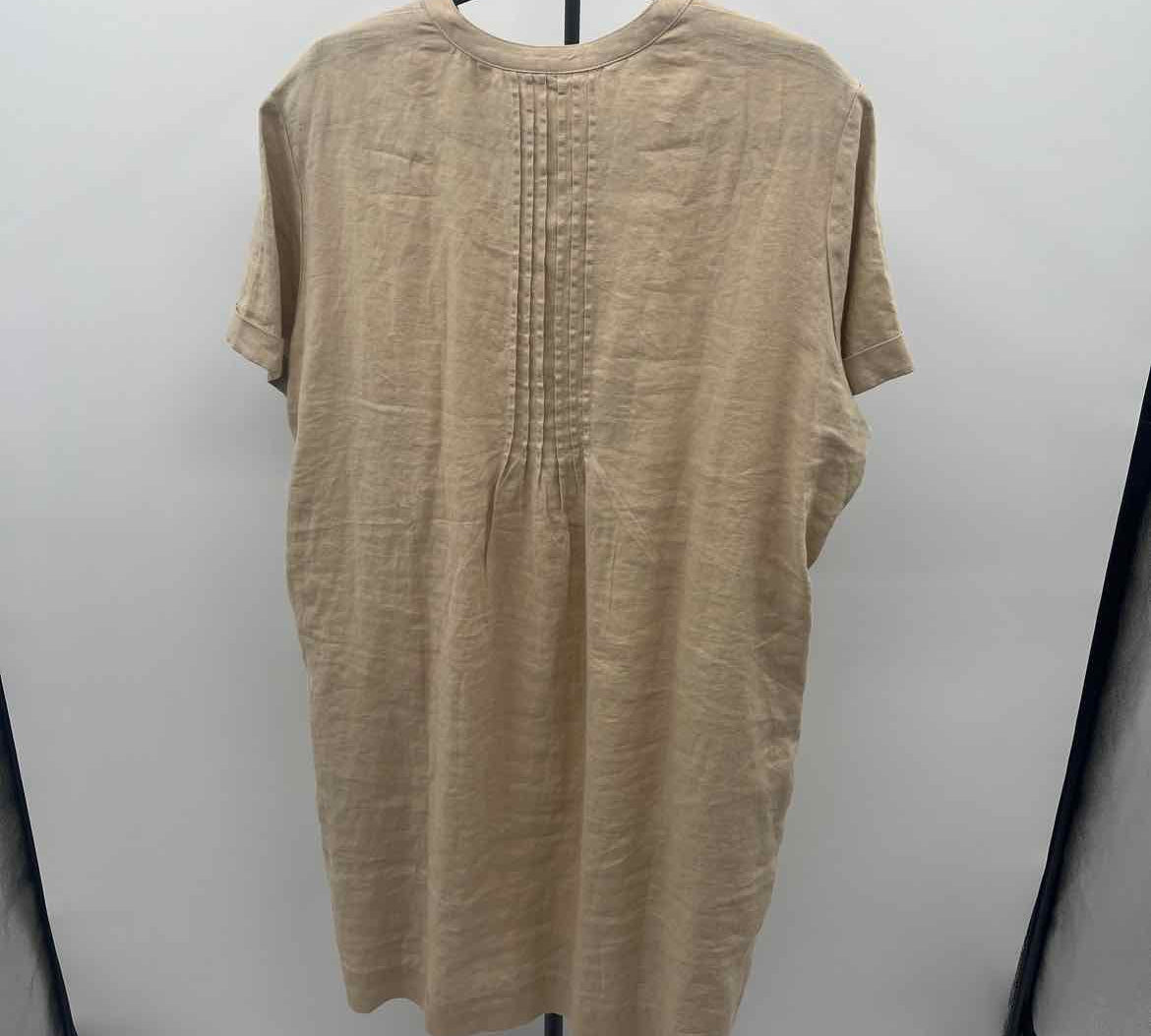 quince Women's Size 16 Tan Solid Dress