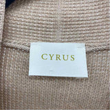 Cyrus Women's Size L Tan Textured Cardigan
