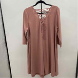 Nina Leonard Women's Size 18 Mauve dotted Dress