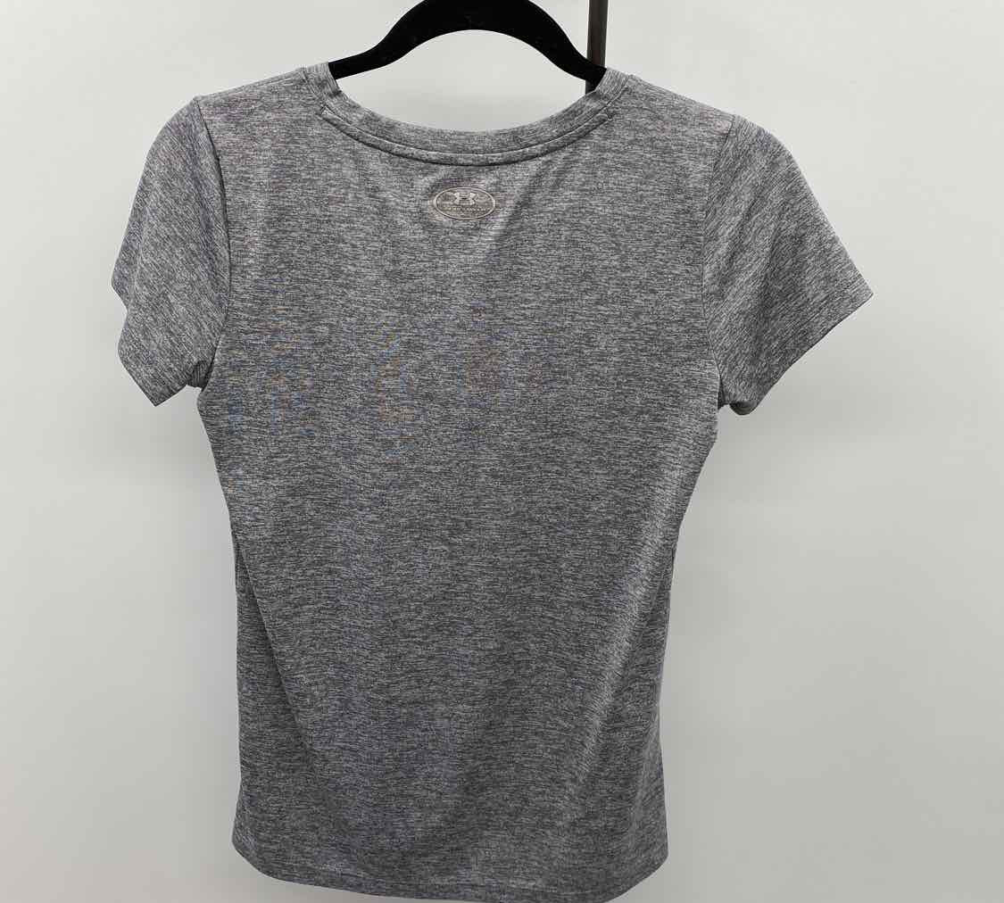 Under Armour Junior's Size XS Charcoal Heathered Short Sleeve Shirt
