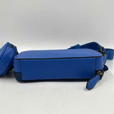 Coach Women's Royal Blue Luxe pebbled Purse