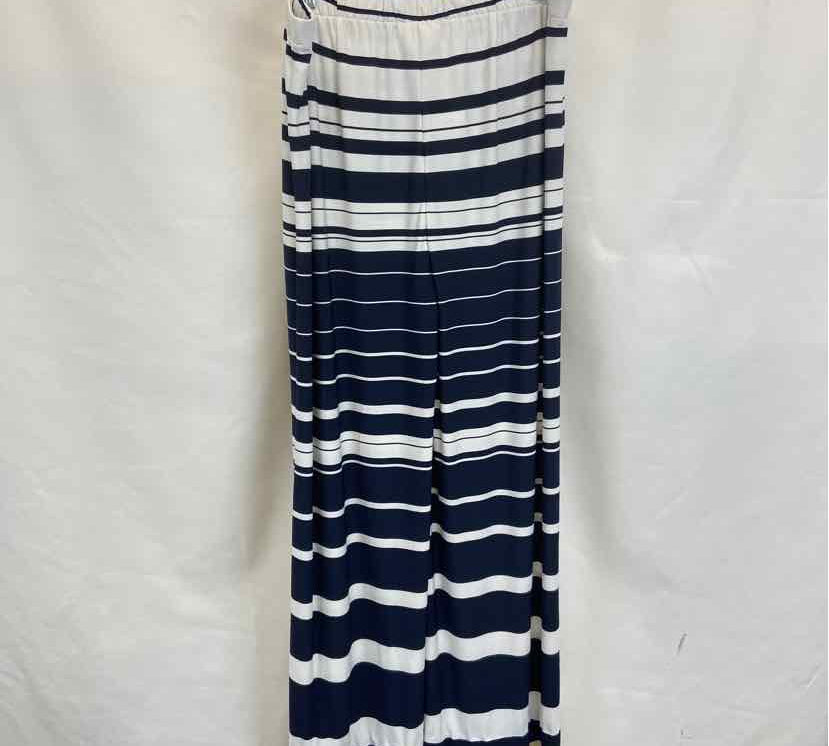 Chico's Women's Size 12 Navy Stripe Pants