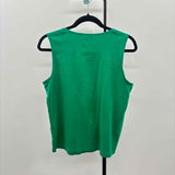 CJ Banks Women's Size L Green Solid Sleeveless Shirt