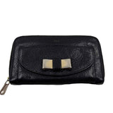 CHLOE Black Leather LILY ZipAround Wallet - 3rd Party Authenticated