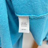 JJill Women's Size M Turquoise Solid Cardigan