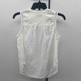 Loft Women's Size XS White Textured Sleeveless Shirt
