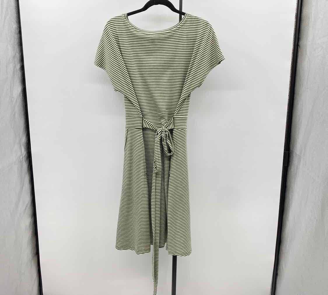 Toad & Co Women's Size 16 Green Stripe Dress