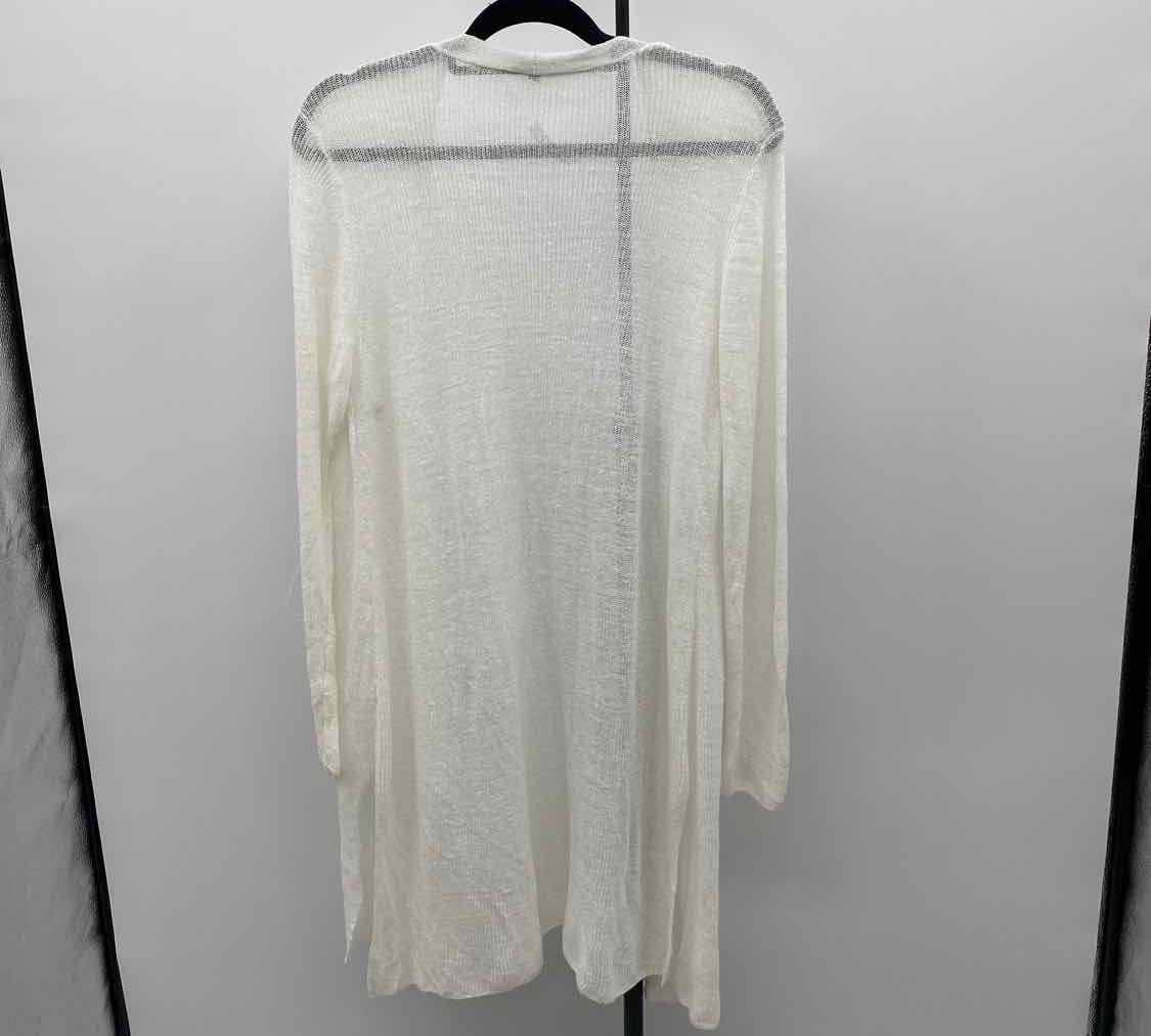 Talbots Women's Size XL White Textured Cardigan
