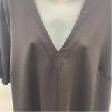 Universal standard Women's Size 2X Black Solid Short Sleeve Shirt