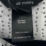Ali Miles Women's Size XL White dotted Tunic