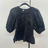 Old Navy Junior's Size M Black Textured Long Sleeve Shirt