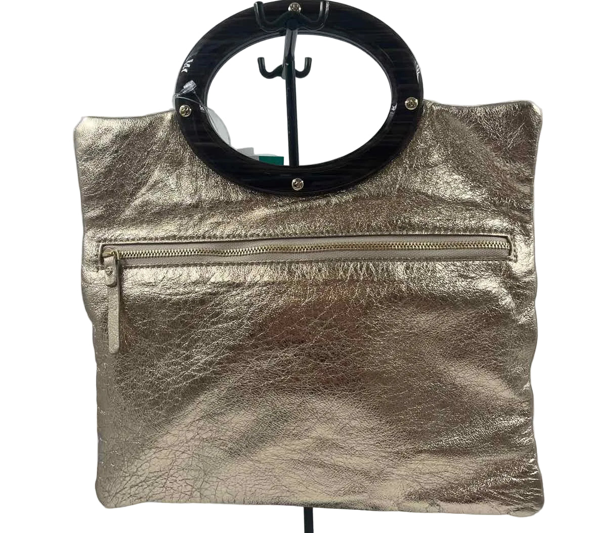 KATE SPADE Textured Rose Gold Leather JOSLYN PLAZA Tote w/Circle Handles