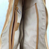 NWOT NATURALIZER Caramel Vegan Leather Pleated Shoulder Bag Purse