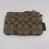 Coach Women's Tan Luxe Signature Wristlet
