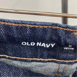 Old Navy Junior's Size 0P Blue Solid Jeans
