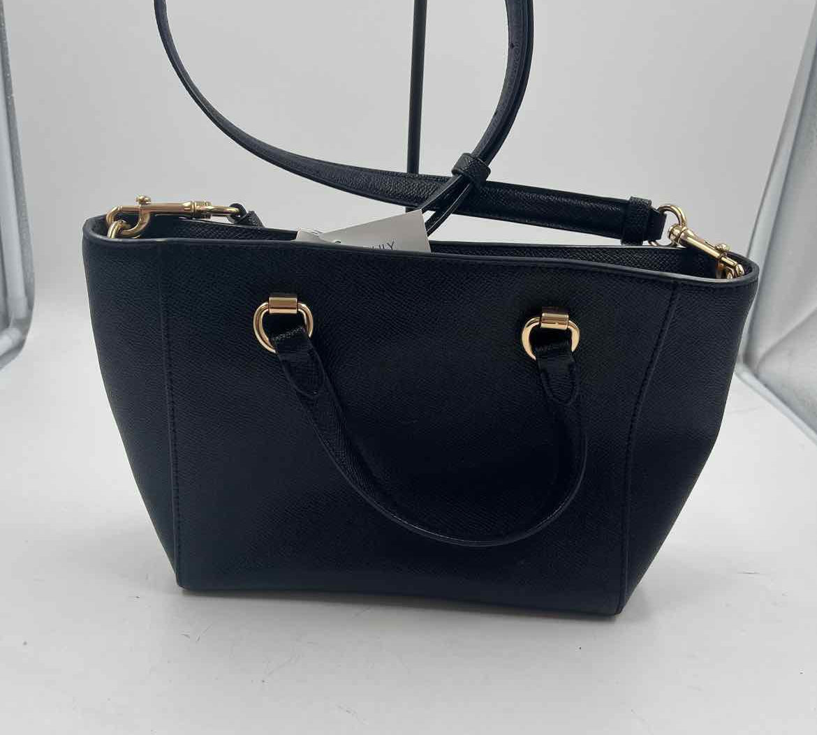 Coach Women's Black Luxe pebbled Purse
