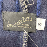 BaaBaaZuzu Women's Size S Navy Patchwork Vest