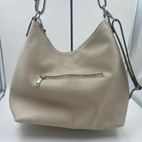 Vera Pelle Women's Ivory pebbled Purse
