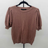 Merokeety Women's Size M Brown Textured Sweater