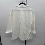 Lands End Women's Size 3X White Solid Long Sleeve Shirt