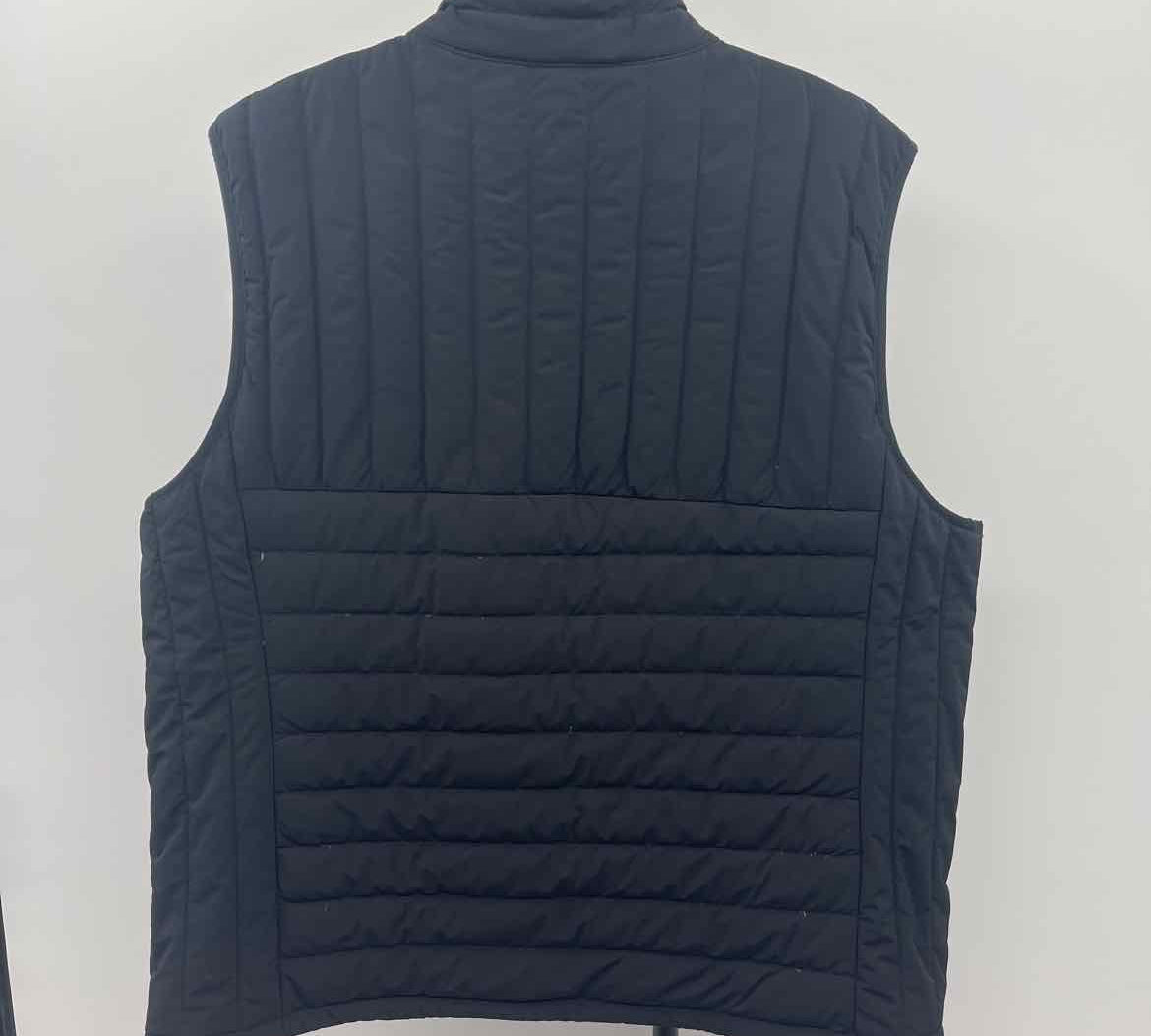 Lands End Men's Black Quilted Vest
