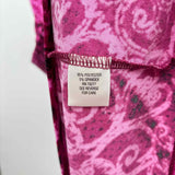 Dana Buchman Women's Size XL Magenta Damask Sleeveless Shirt