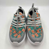 Inkkas Women's Shoe Size 9 Teal Abstract Sneakers