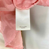 Ann Taylor Women's Size M Pink Textured Sleeveless Shirt