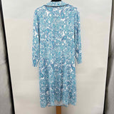 Talbots Women's Size 18 Blue Paisley Dress
