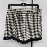 Sincerely Ours Women's Size 14 Black Houndstooth Skirt