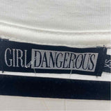Girl Dangerous Women's Size XS White Western T-Shirt