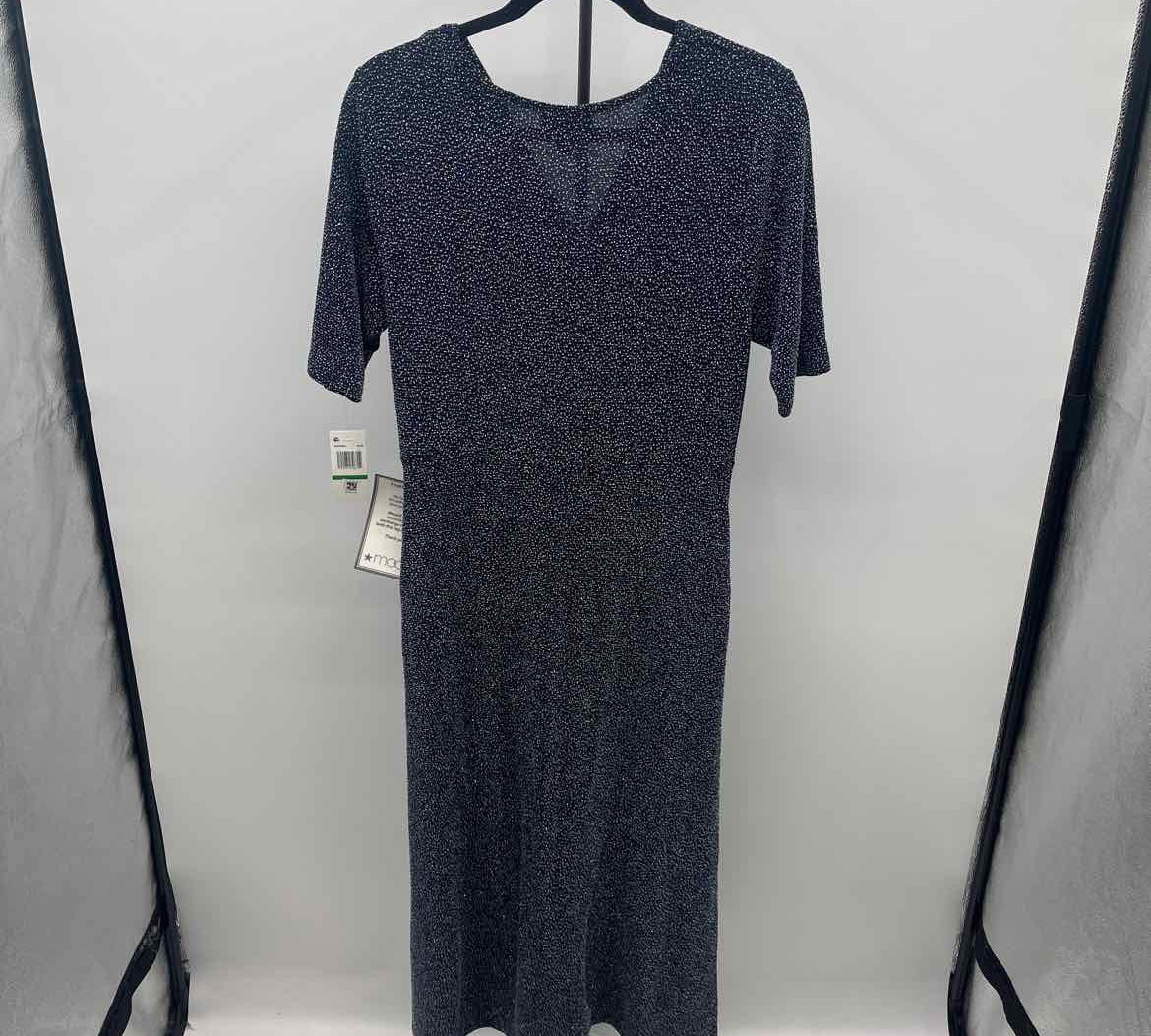 MSK Women's Size 14 Navy Shimmer Dress