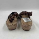 Bella Vita Women's Shoe Size 6.5 Brown Animal Print Slingbacks