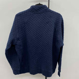 Eddie Bauer Men's Size L Navy Quilted Long Sleeve Shirt