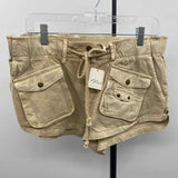 Free People Junior's Size 10 Beige Textured Shorts