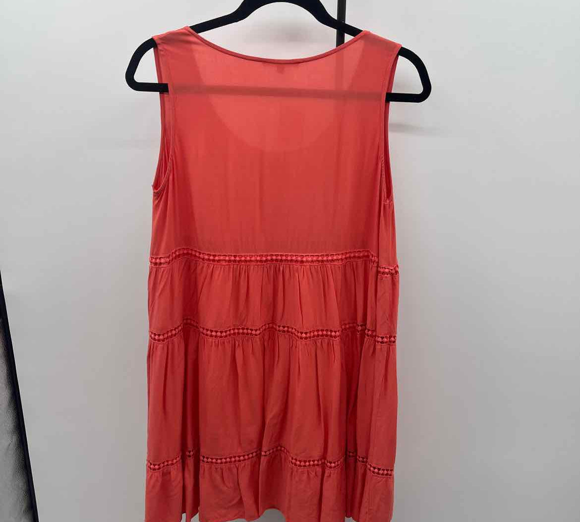 Easel Women's Size 6 Orange Solid Dress