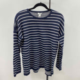 JJill Women's Size S Navy Stripe Sweater