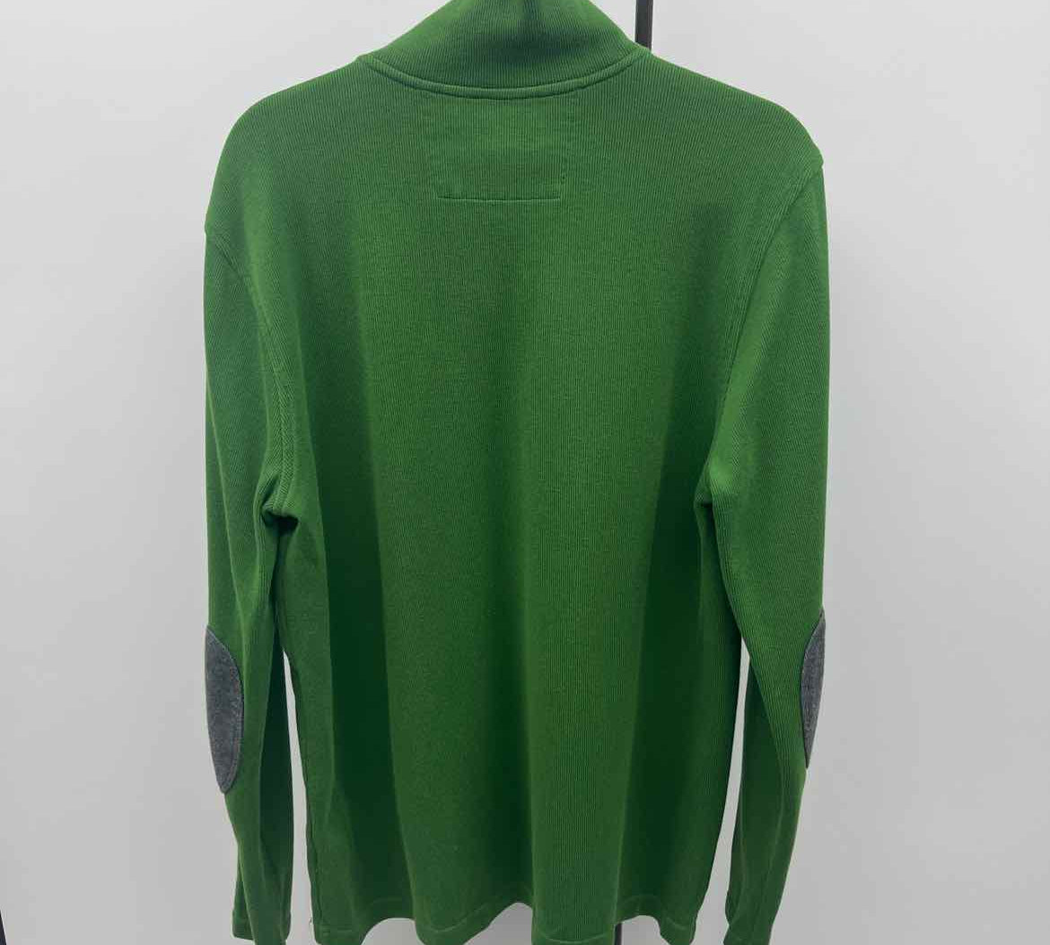 Banana Republic Men's Size L Green Solid Long Sleeve Shirt