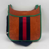 Shira Leah Women's Orange Stripe Purse
