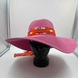 Mud Pie Women's Orange Paisley Sun Hat