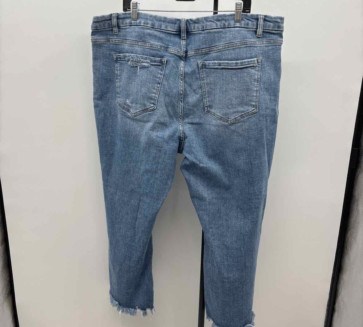 Mica Women's Size 22W Blue Distressed Jeans