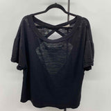 We the Free Junior's Size S Black Heathered Short Sleeve Shirt