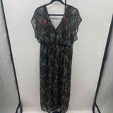 Lane Bryant Women's Size 18 Green Feathers Dress
