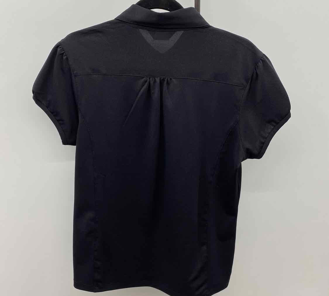 Callaway Women's Size L Black Solid Short Sleeve Shirt